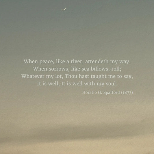 It Is Well - Heaven & Nature Co. Hymn Print - Close Up