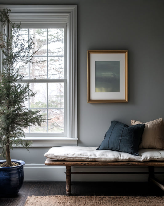 He Hangs the Earth (Job 26:7-8) Scripture Print