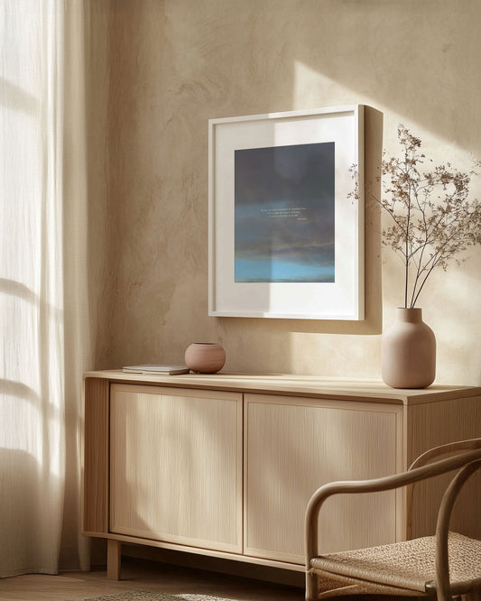 By Day and at Night (Psalm 42:8) Scripture Print