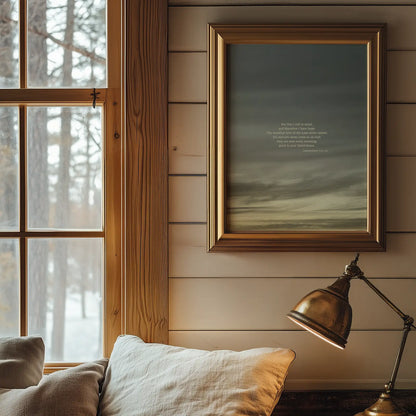 Lamentations 3:21-23 ESV - Heaven & Nature Co. Scripture Print - Lifestyle