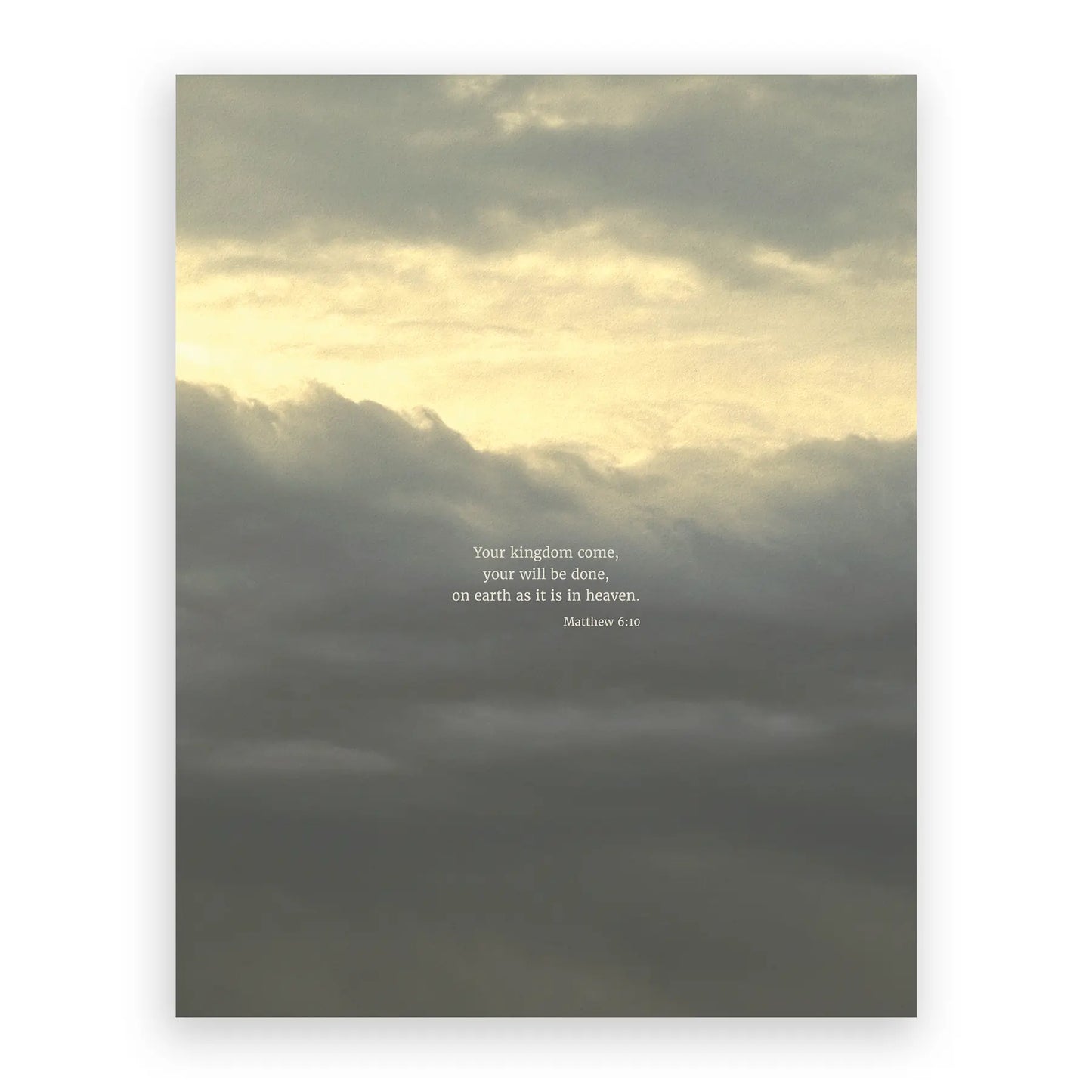 Matthew 6:10 ESV - Heaven & Nature Co. Scripture Print - 11x14 No Frame