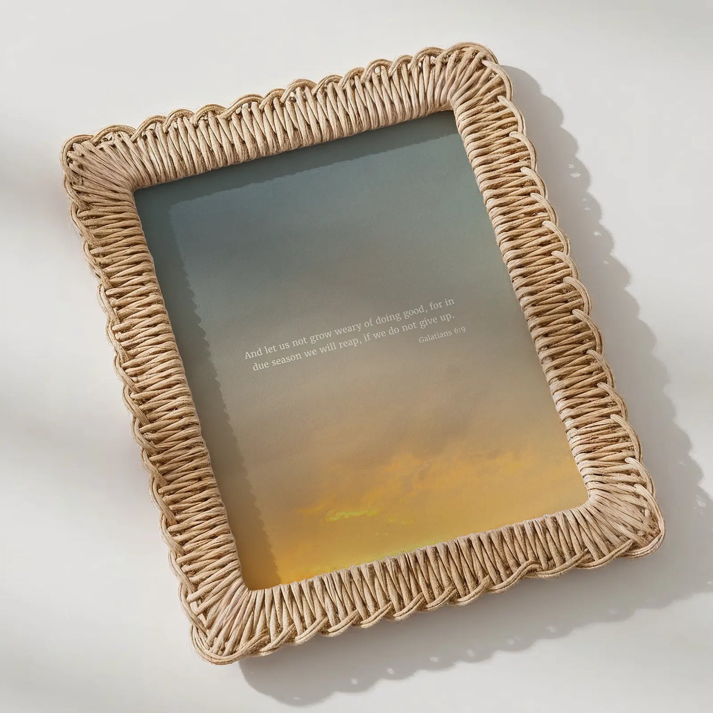 Galatians 6:9 ESV - Heaven & Nature Co. Scripture Print - Lifestyle