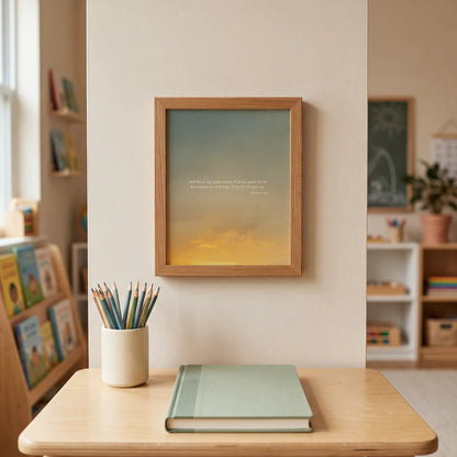 Galatians 6:9 ESV - Heaven & Nature Co. Scripture Print - Lifestyle