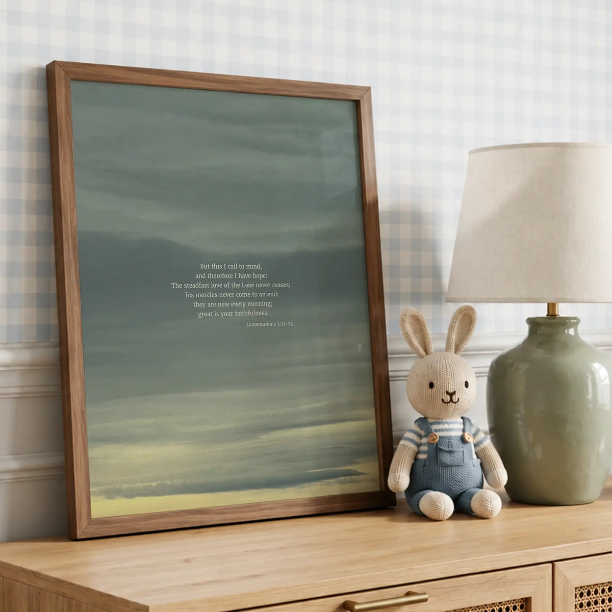 Lamentations 3:21-23 ESV - Heaven & Nature Co. Scripture Print - Lifestyle - Life-Giving Pages Version