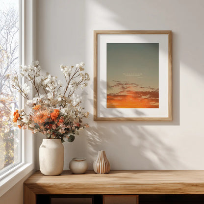 Psalm 118:24 ESV - Heaven & Nature Co. Scripture Print - Lifestyle