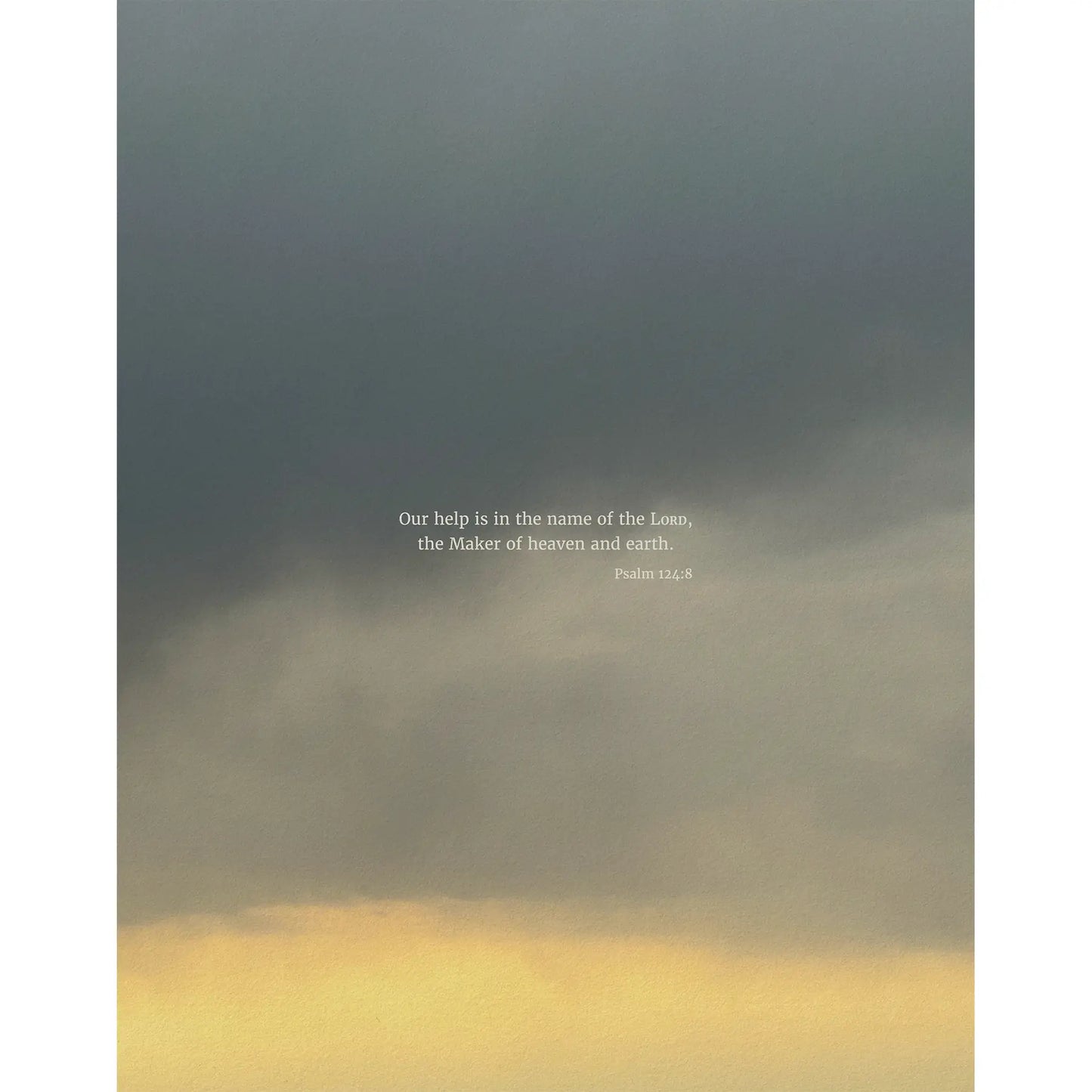Psalm 124:8 CSB - Heaven & Nature Co. Scripture Print - 11x14 No Frame