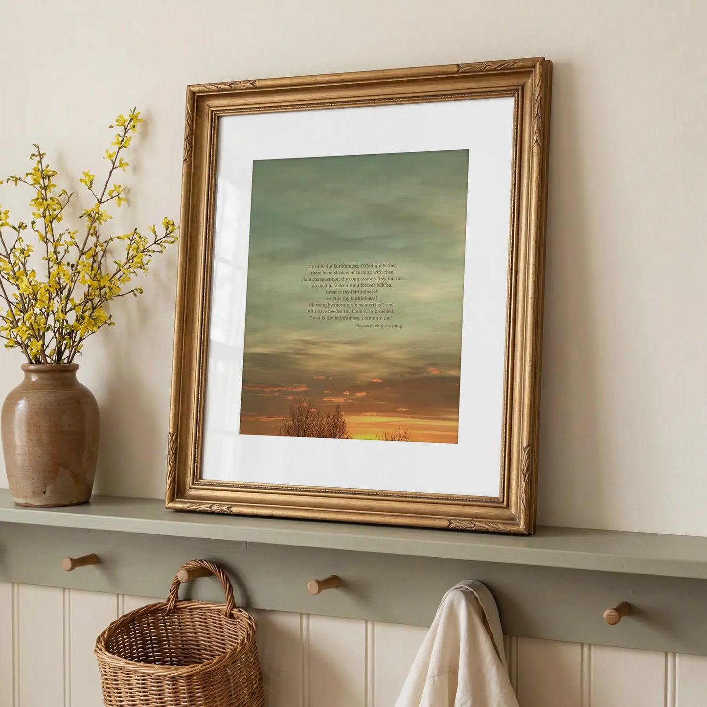 Great Is Thy Faithfulness - Heaven & Nature Co. Hymn Print - Lifestyle