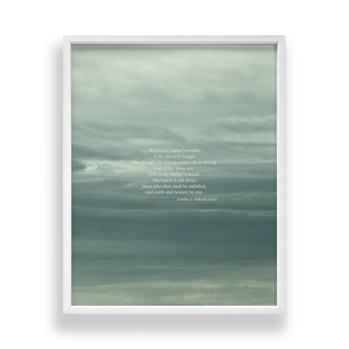 This Is My Fathers World - Heaven & Nature Co. Hymn Print - Standard 11x14 Frame Mockup