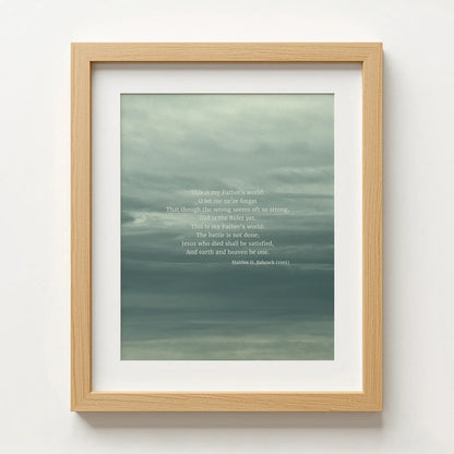 This Is My Fathers World - Heaven & Nature Co. Hymn Print - Lifestyle