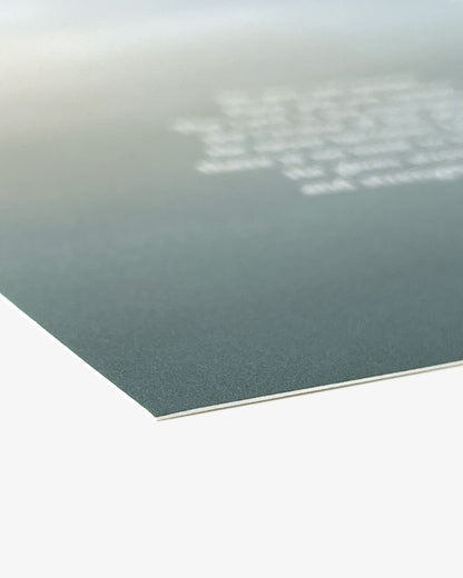 Heaven & Nature Co. Isaiah 40:28-29 CSB fine art scripture print detail shot